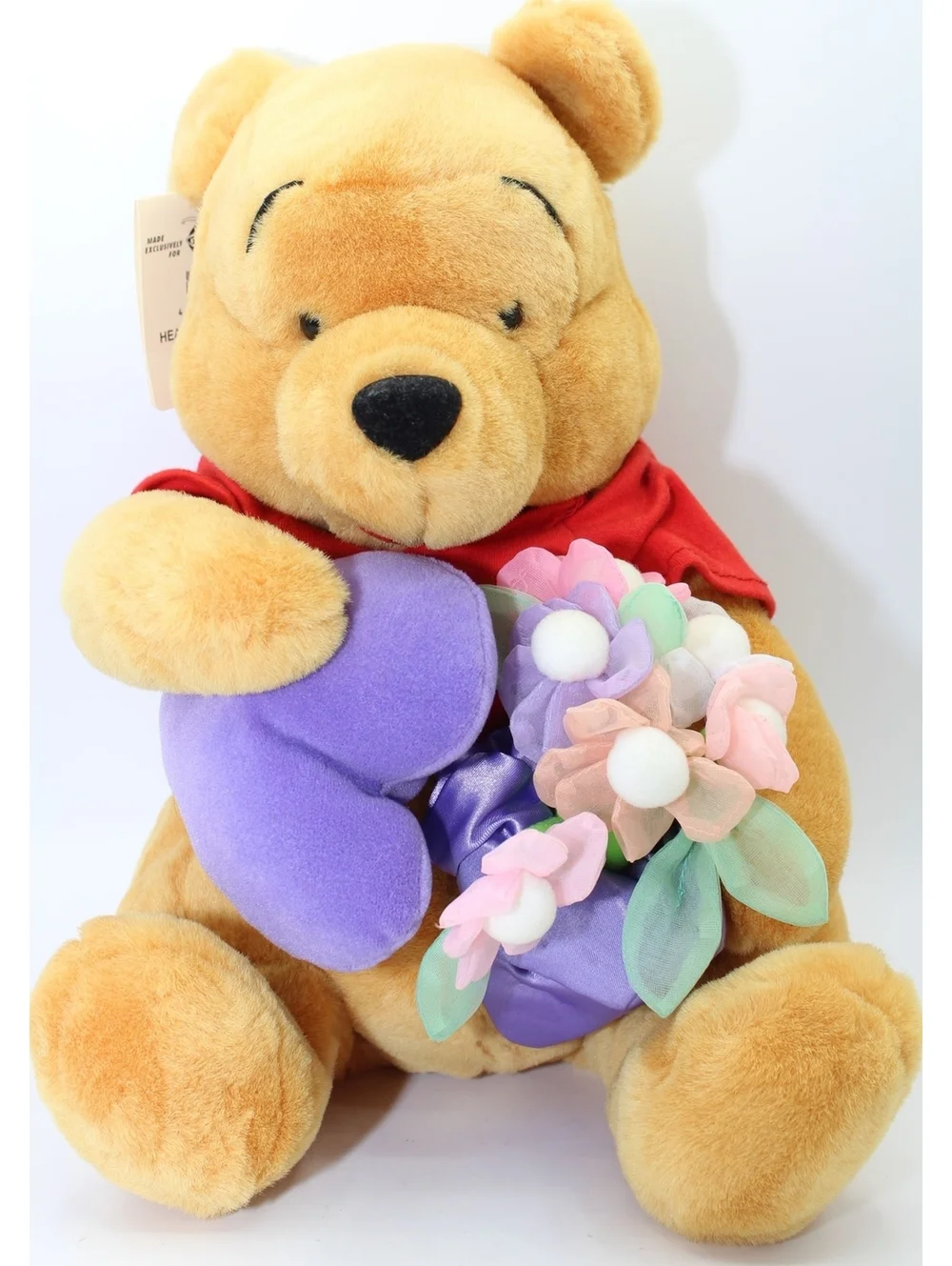 NWT Vintage Disney Winnie the Pooh Heart & Flower Pooh 12